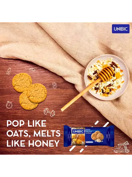 Unibic Oatmeal Honey Cookies (75 G)-2