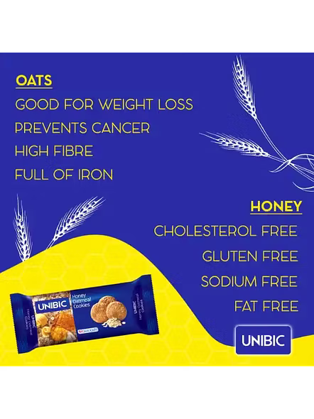 Unibic Oatmeal Honey Cookies (75 G)-3