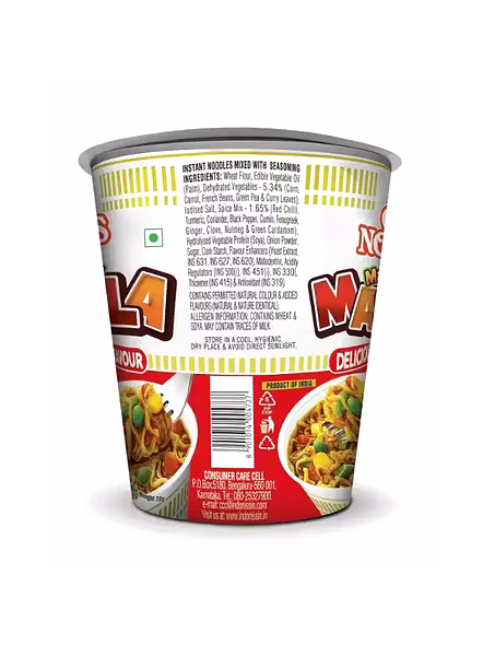 Nissin Top Ramen Mazedaar Masala Cup Noodles (70 G)-1