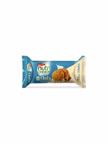 Britannia Nutri Choice Oats Almond Milk Biscuits (75 G)-2651
