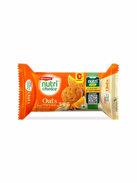 Britannia Nutri Choice Oats Orange Biscuits (75 G)-2652