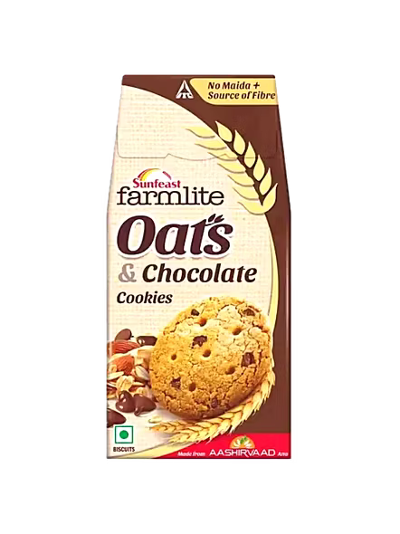 Sunfeast Farmlite Oats Chocolate Cookies (150 G)-2689
