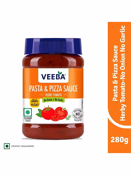 Veeba Pasta Pizza Sauce No Onion No Garlic (310 G)-1