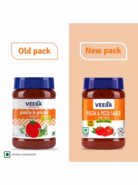 Veeba Pasta Pizza Sauce No Onion No Garlic (310 G)-2