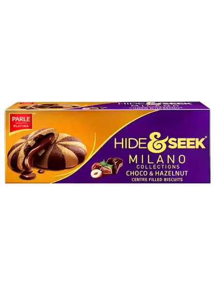 Parle Hide&amp;Seek Milano Hazelnut Choco Biscuits (60 G)-2702