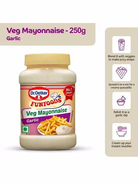 Dr. Oetker Funfood Garlic Mayonnaise (300 G)-3