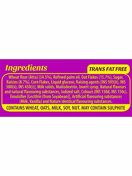 Sunfeast Farmlite Oats Raisins Cookies (150 G)-3