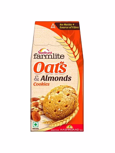 Sunfeast Farmlite Oats Almond Cookies (150 G)-2762