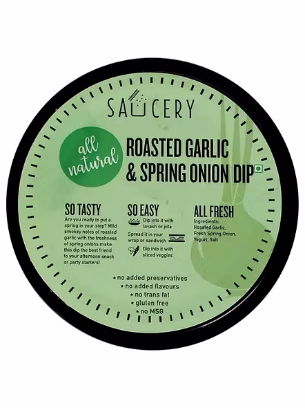 Saucery Garlic Spring Onion Dip (150 G)-2767