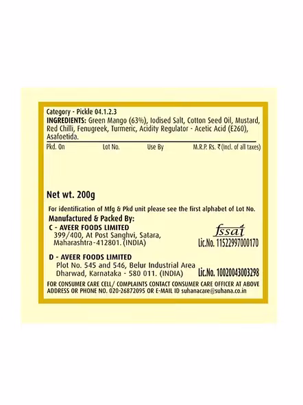 Pravin Mango Pickle Jar (200 G)-1