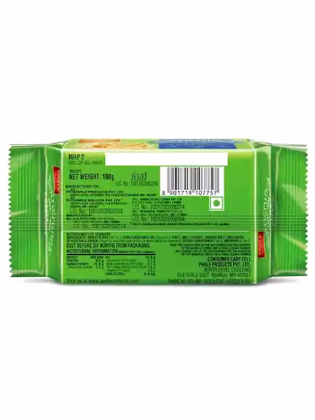 Parle Cream Cracker Light Nutra Biscuits (100 G)-1