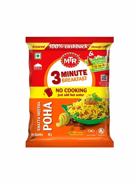 Mtr Rady To Eat Khatta Meetha Poha (60 G)-2790