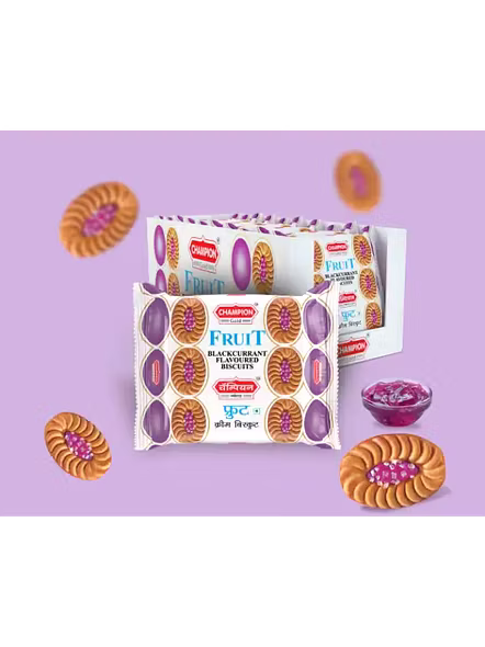 Champion Fruit Cream Biscuits (150 G)-2818