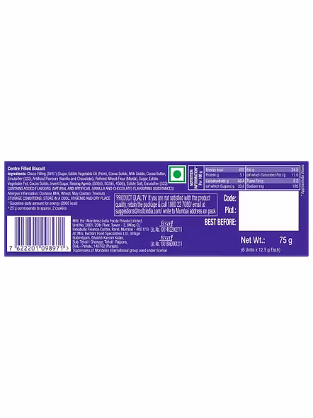 Cadbury Bakers Cookies (75 G)-1