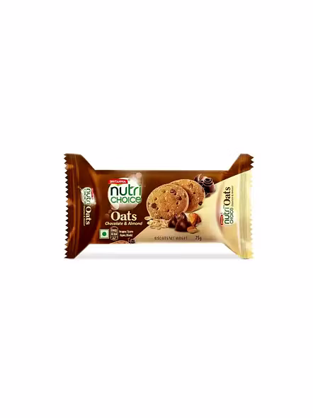 Britannia Nutri Choice Oats Choco Almond Biscuits (75 G)-2827