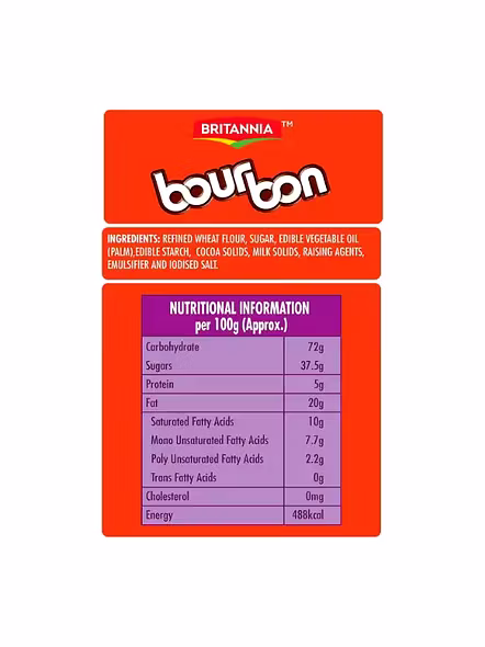 Britannia Bourbon Biscuits (120 G)-2
