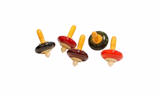 Assorted Colors Wooden Finger Top Ghumar