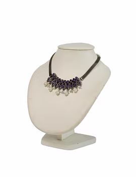 Oxidized Chik Chokar Necklace Set-2-sm