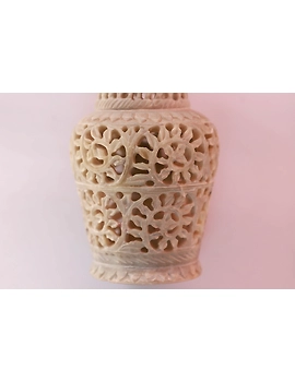 Hand Crafted Soap Stone Flower Vase-1-sm
