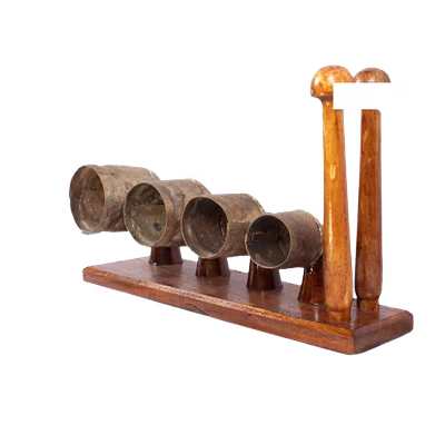 hand-casted saregama bell instrument of 4 bells