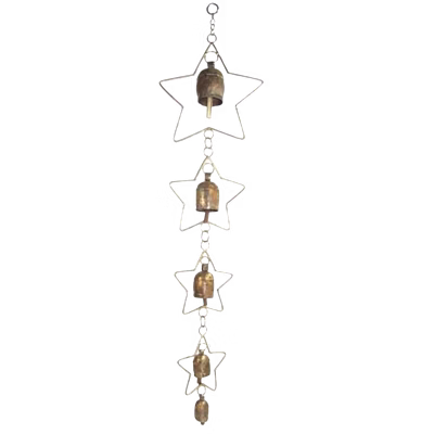 saregama star frame wind chime with 5 bells