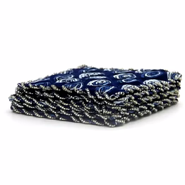 blue beaded coaster square set of 6