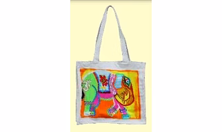 Digitally Printed Cloth Bag Elephant