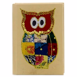 unruled notebook 5*7 100 pages owl