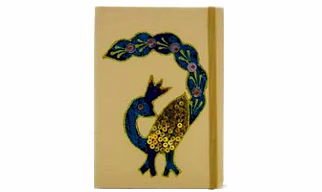 Unruled Notebook 4*6 100 Pages Peacock