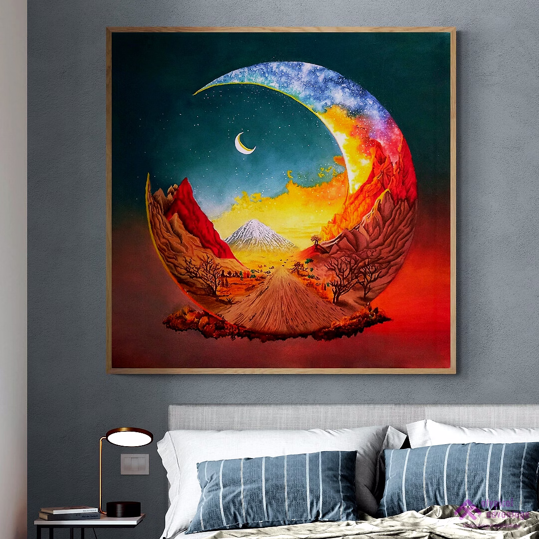 Oil Painting on Canvas: The Beauty of the Moon image 2