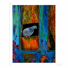 oil painting on canvas: perception