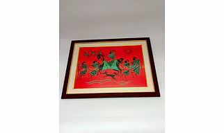 Acrylic Color Painting on Cartridge Paper - Warli Art(Maharashtra Tribal Art)