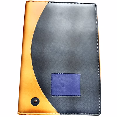 20 leafs office document, certificate, conference, zipper file folder for men - professional organizer (set of 1, multicolor)