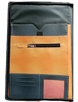 20 Leafs Office Document, Certificate, Conference, Zipper File Folder for Men - Professional Organizer (Set of 1, Multicolor)-1-sm