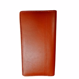 brown multiple chequebook holder passbook passport car document holder for men & women