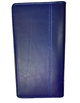 Classic Blue ChequeBook Holder Passbook Passport Car Document Holder For Men &amp; Women-CO13-sm