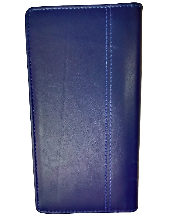 Classic Blue ChequeBook Holder Passbook Passport Car Document Holder For Men &amp; Women-CO13