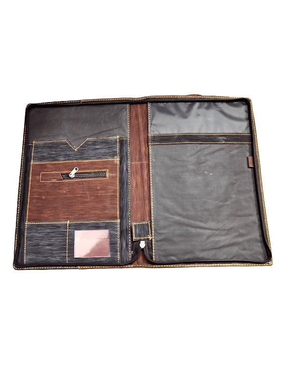 Executive File Folder for Certificates, Documents, Legal Papers – Elegant Brown &amp; Black – A4 Size-1