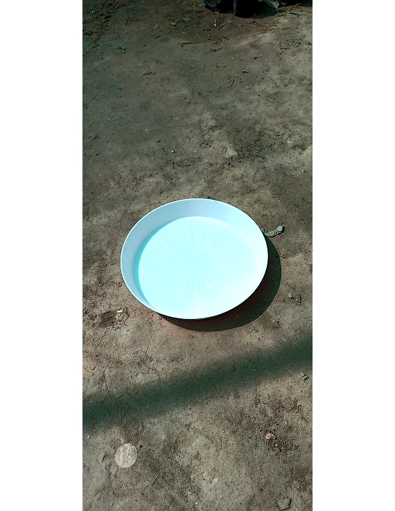Heavy Duty Planter Pot Bottom Plate – White | 12 Inches-1