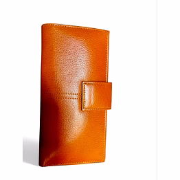 men’s vertical leather purse – premium sheep leather