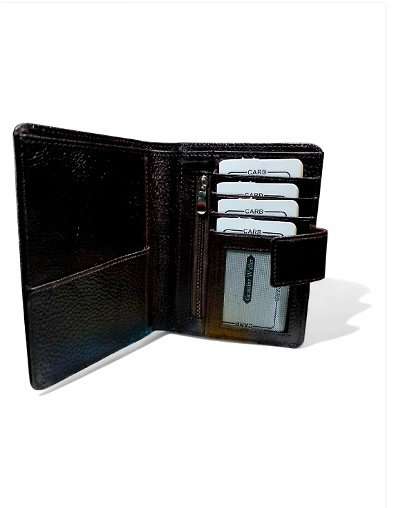 Leather Passport Holder with Flap – Regular Size | Elegant Travel Organizer-1