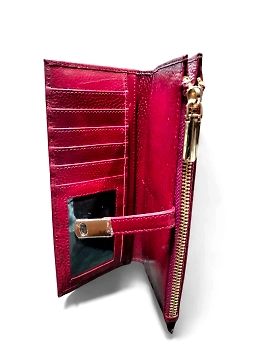 Regular Size Leather Clutch – Magnetic Button Lock-2-sm