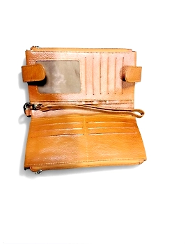 Ladies Leather Clutch with Handy Hang – Dual Lock Design-1-sm