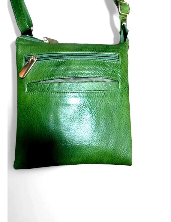 Vertical Leather Sling Bag – Double Compartment (No Flap)-2