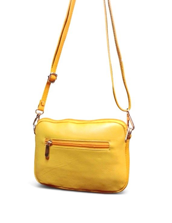 Horizontal Leather Sling Bag / Evening Bag – Sleek &amp; Compact-SB05