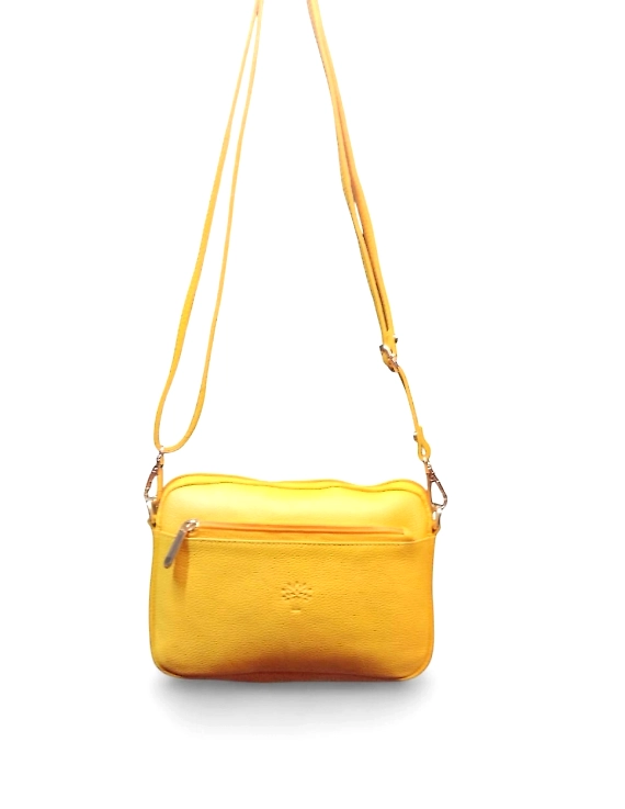 Horizontal Leather Sling Bag / Evening Bag – Sleek &amp; Compact-1
