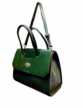 Short Handle Leather Hand Bag with Flap – Elegant &amp; Functional-2-sm