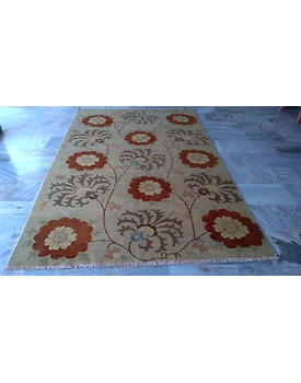 Handknotted Turkish Beige Modern Rug 8x10 7012