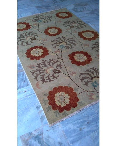 Handknotted Turkish Beige Modern Rug 8x10 7012-Beige-8x10-6/40-1