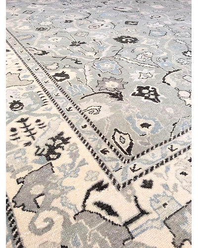 Handknotted Turkish Sage / Baige Rug 8x10 7045-Sage-8x10-6/40-1
